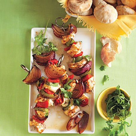 Chicken and Pepper Kebabs