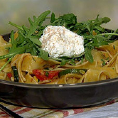 Clinton Kelly's Pappardelle with Summer Vegetables and Ricotta