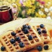 Whole Grain Blueberry Waffles