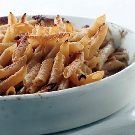 Penne with Parmesan Cream and Prosciutto