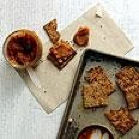 Flaxseed, Fig, and Walnut Crackers