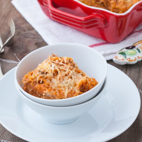 Spaghetti Squash, Cheesy Baked