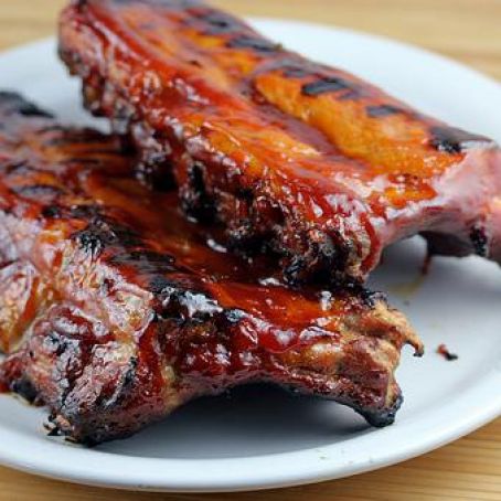 Grilled BBQ Baby Back Ribs
