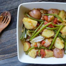 Greek-Style Potatoes & Green Beans (Fasolakia)