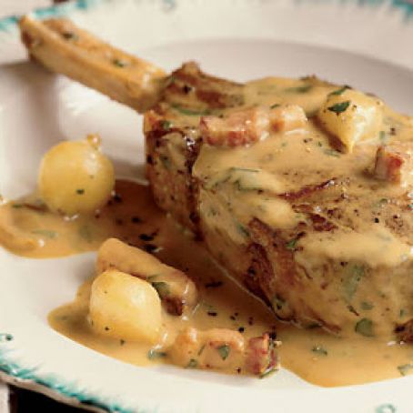Veal Chops with Mustard