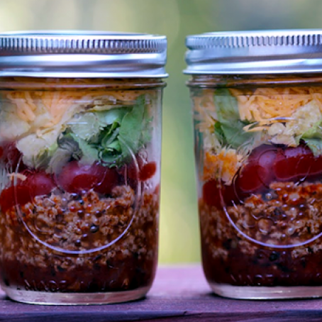 Skinny Taco Salad in a Jar