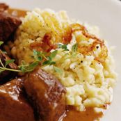 Spaetzle with Gruyère and Caramelized Onions