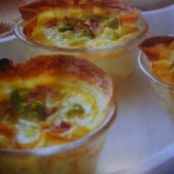 Broccoli Quiche Crepe Cups