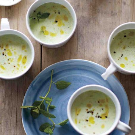 Cucumber-Mint Buttermilk Soup