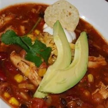 Slow Cooker Chicken Taco Soup