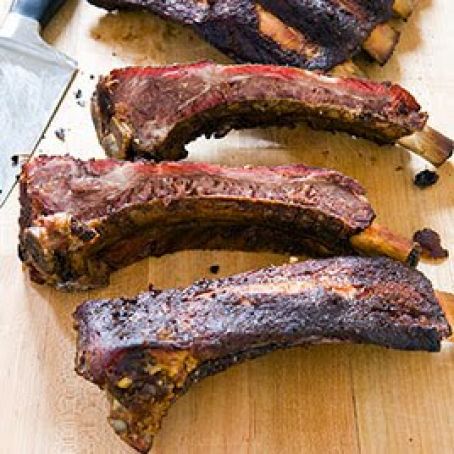 Memphis-Style Barbecued Spareribs on a Charcoal Grill