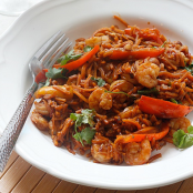 Spicy Chinese Shrimp and Sweet Potato Noodles 