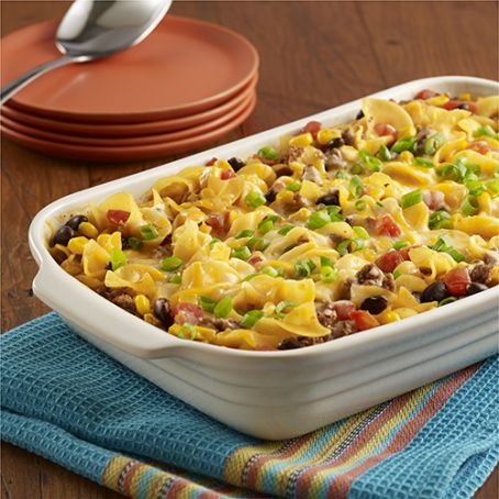 Beef Taco Noodle Casserole