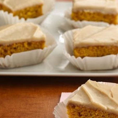 Orange-Spice Pumpkin Bars with Browned Butter Frosting