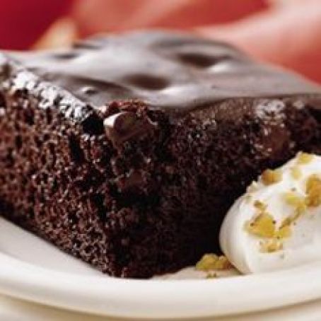 Chocolate Pudding Poke Cake