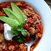 Roasted Jalapeño Turkey Chili