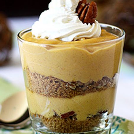 Pumpkin Pecan Cheesecake Pots