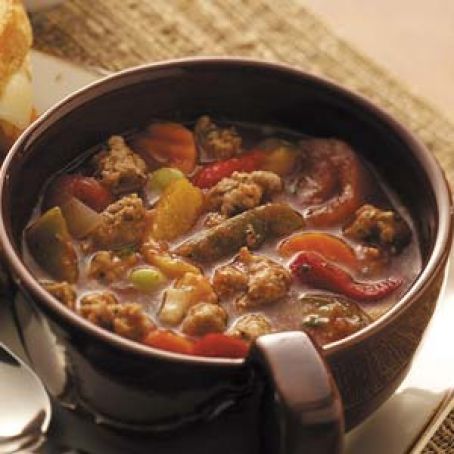 HOT ITALIAN SAUSAGE SOUP