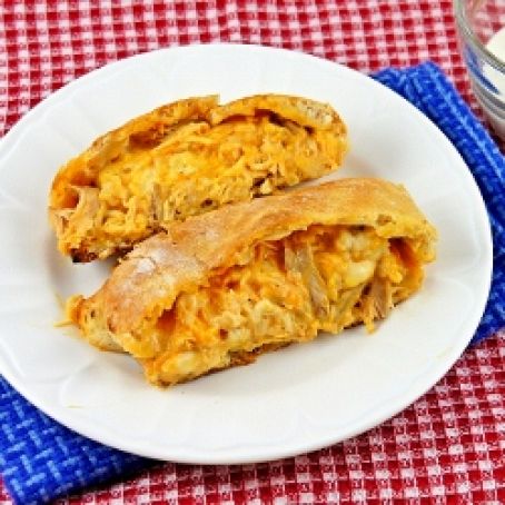 Buffalo Chicken Garbage Bread