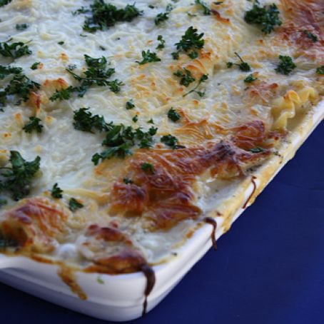 White Cheese Chicken Lasagna