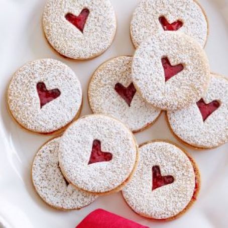 Mini Linzer Cookies