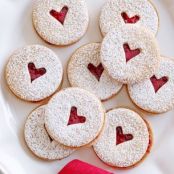 Mini Linzer Cookies