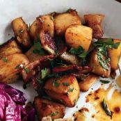 Skillet Turnips and Potatoes with Bacon