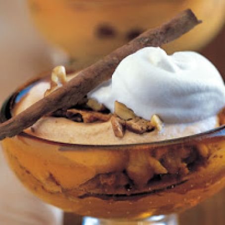 Frozen Pumpkin Mousse with Walnut-Toffee Crunch
