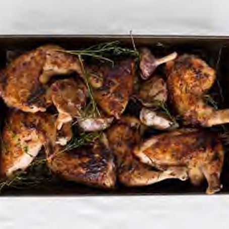 Roast Chicken with Herb-and-Garlic Pan Drippings