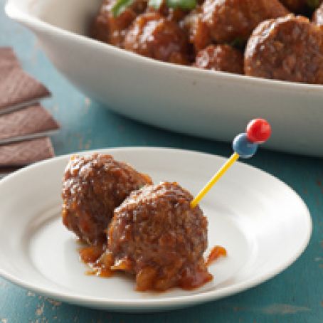 Pineapple-Glazed Cocktail Meatballs