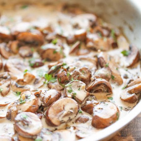 Easy Creamy Mushrooms