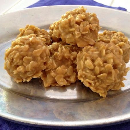 Peanut Butter No Cook Drop Cookies