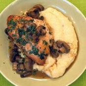 Braised Chicken with Mushrooms (serve with polenta)