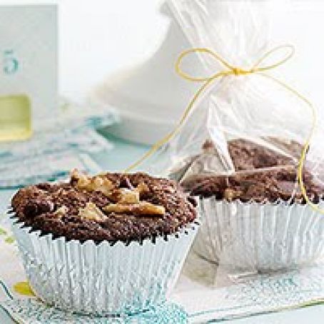 Zucchini Nut Chocolate Muffins
