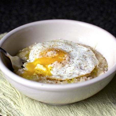 Bacon, Egg and Leek Risotto