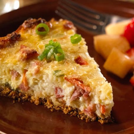 Ham and Swiss Quiche
