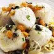 Scallops with Cabbage and Capers
