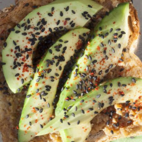 Avocado Toast With Sesame-Miso Spread