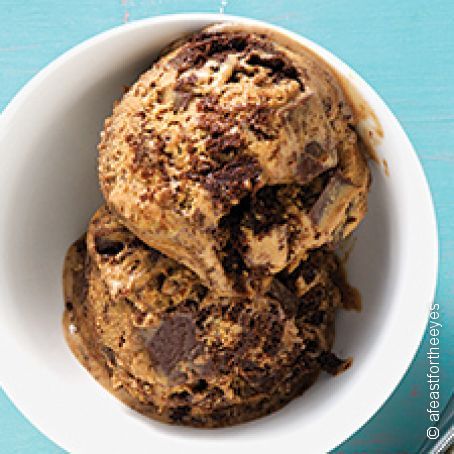 Dark and Dangerous Mocha Chunk Ice Cream