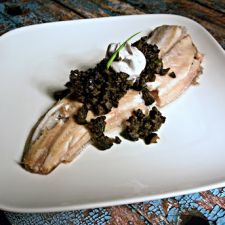 Rex Sole with Grapefruit Olive Tapenade