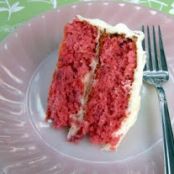 Strawberry Cake w/Cream Cheese Icing