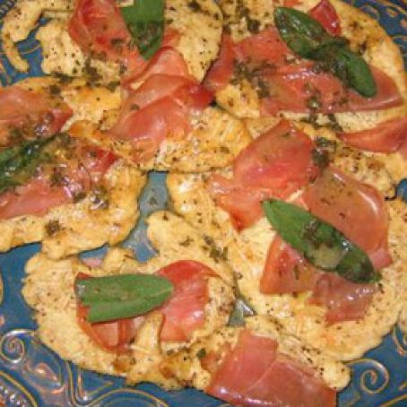 Chicken With Asiago, Prosciutto, and Sage
