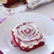 Red Velvet Cake Mix Cinnamon Rolls