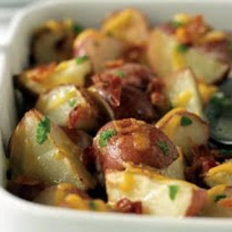 Potatoes, Roasted Red, with Bacon & Cheese