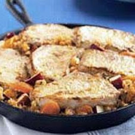 Chops-on-Top Pork & Stuffing Supper