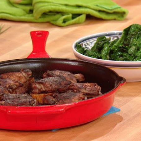 Red Wine Roast Chicken Thighs on Bread