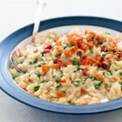 Creamy Orzo with Peas and Parmesan