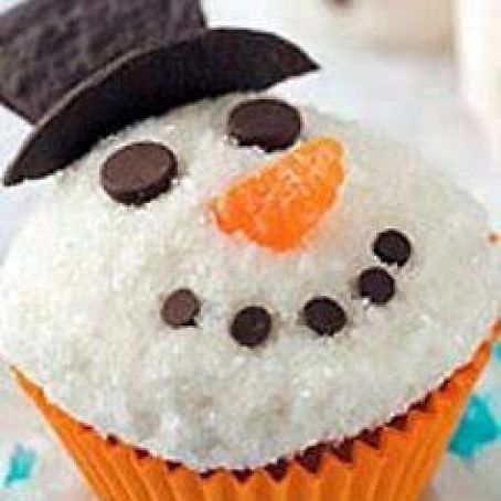 SNOWMEN CUPCAKES