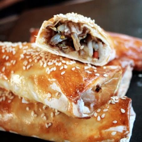 Baked Vegetable Spring Rolls
