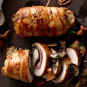 Prosciutto-Stuffed Chicken with Mushroom Sauce
